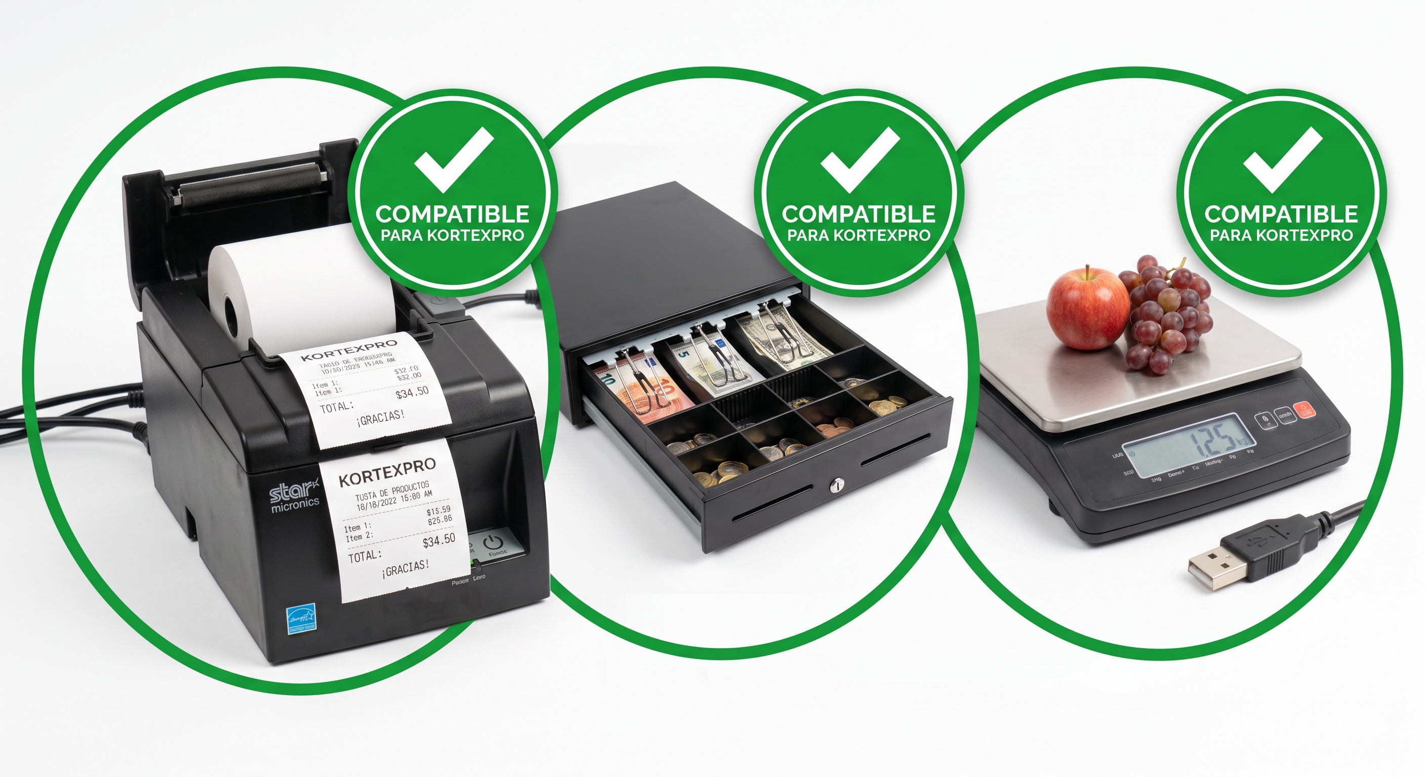 Dispositivos compatibles con KortexPro